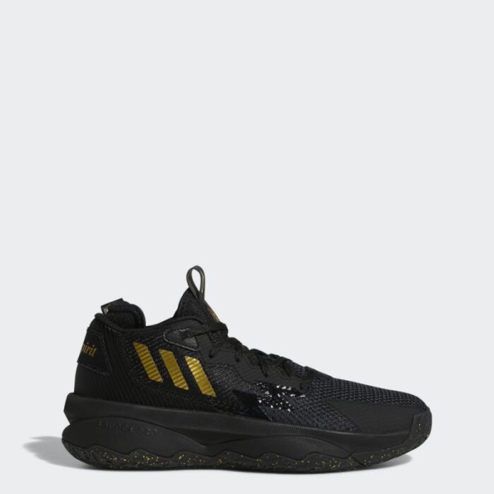 ⁦adidas Unisex Dame 8 Basketball Shoes - Black - حذاء اديداس دام 8 للجنسين لون أسود⁩ - الصورة ⁦3⁩