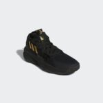 ⁦adidas Unisex Dame 8 Basketball Shoes - Black - حذاء اديداس دام 8 للجنسين لون أسود⁩ - الصورة ⁦7⁩