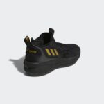 ⁦adidas Unisex Dame 8 Basketball Shoes - Black - حذاء اديداس دام 8 للجنسين لون أسود⁩ - الصورة ⁦8⁩