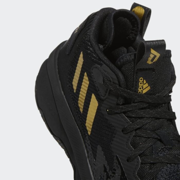 ⁦adidas Unisex Dame 8 Basketball Shoes - Black - حذاء اديداس دام 8 للجنسين لون أسود⁩ - الصورة ⁦9⁩
