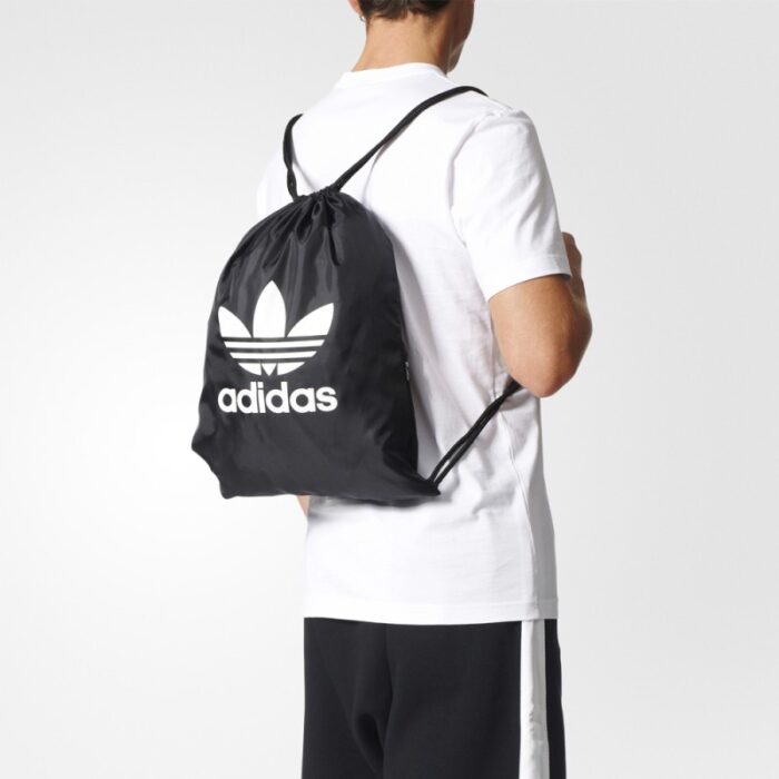 ⁦Adidas Black Trefoil Gym Sack- حقيبة اديداس تريفول لون أسود⁩ - الصورة ⁦6⁩