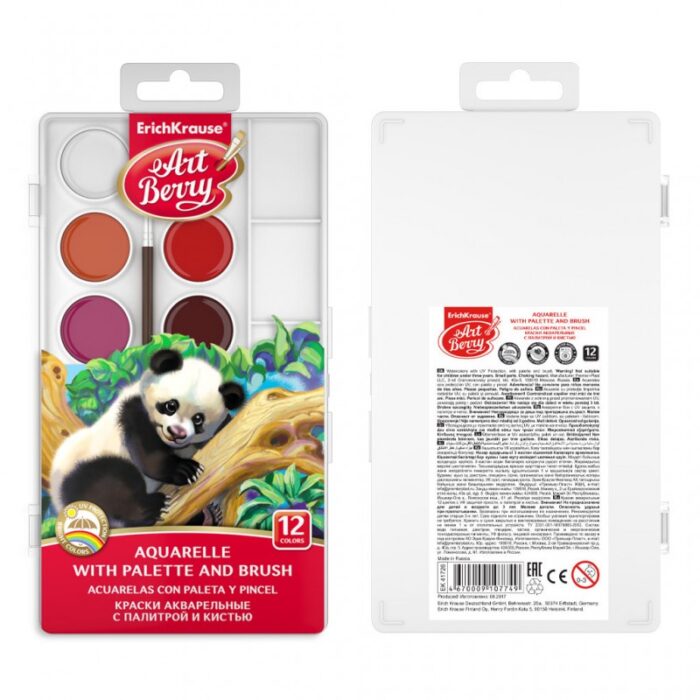 10312595_67db59c40cedb علبة الوان مائبة مع ريشة 12 لون - الصورة 1