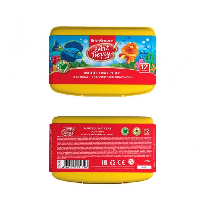 ⁦علبة صلصال 12 قطعة الوان نيون مع أداة تقطيع خاصة 216 غرام مواد عضوية بالكامل مع الالوفيرا⁩ - الصورة ⁦2⁩