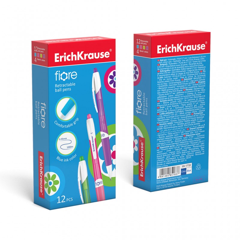 ⁦قلم حبر كباس Fiore علبة 12 قلم⁩ - الصورة ⁦1⁩