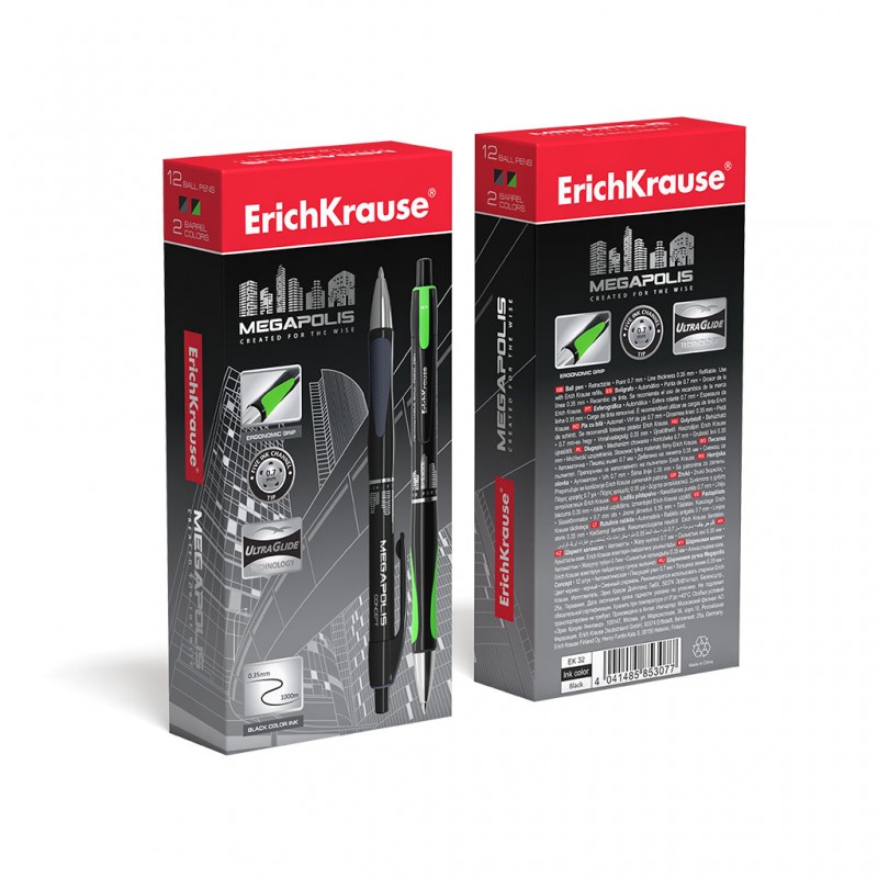 10312606_67db59c92379a قلم حبر كباس MEGAPOLIS علبة 12 قلم - الصورة 1