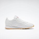 ⁦Reebok Unisex Classic Leather Shoes - حذاء ريبوك كلاسيك جلد للجنسين لون أبيض⁩ - الصورة ⁦5⁩