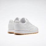 ⁦Reebok Unisex Classic Leather Shoes - حذاء ريبوك كلاسيك جلد للجنسين لون أبيض⁩ - الصورة ⁦7⁩