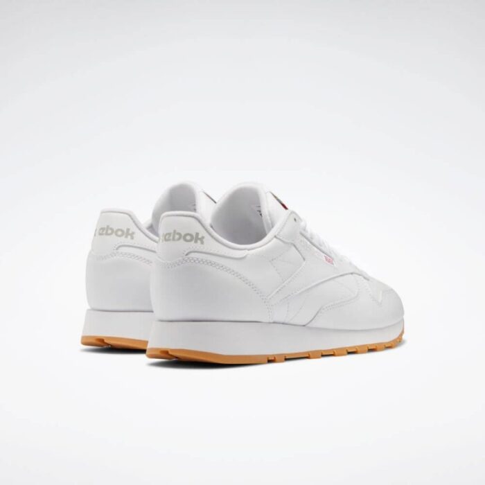 ⁦Reebok Unisex Classic Leather Shoes - حذاء ريبوك كلاسيك جلد للجنسين لون أبيض⁩ - الصورة ⁦7⁩