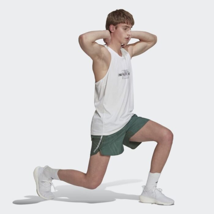 ⁦adidas Mens' Designed for Running for the Oceans Shorts- شورت اديداس ديزايند فور اوشين للرجال لون اخضر⁩ - الصورة ⁦5⁩