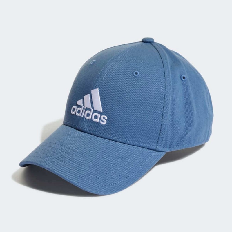 ⁦Adidas Unisex COTTON BASEBALL CAP - Blue- طاقية اديداس قطن بيسبول لون أزرق للجنسين⁩ - الصورة ⁦1⁩