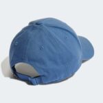 ⁦Adidas Unisex COTTON BASEBALL CAP - Blue- طاقية اديداس قطن بيسبول لون أزرق للجنسين⁩ - الصورة ⁦2⁩