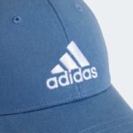 ⁦Adidas Unisex COTTON BASEBALL CAP - Blue- طاقية اديداس قطن بيسبول لون أزرق للجنسين⁩ - الصورة ⁦3⁩