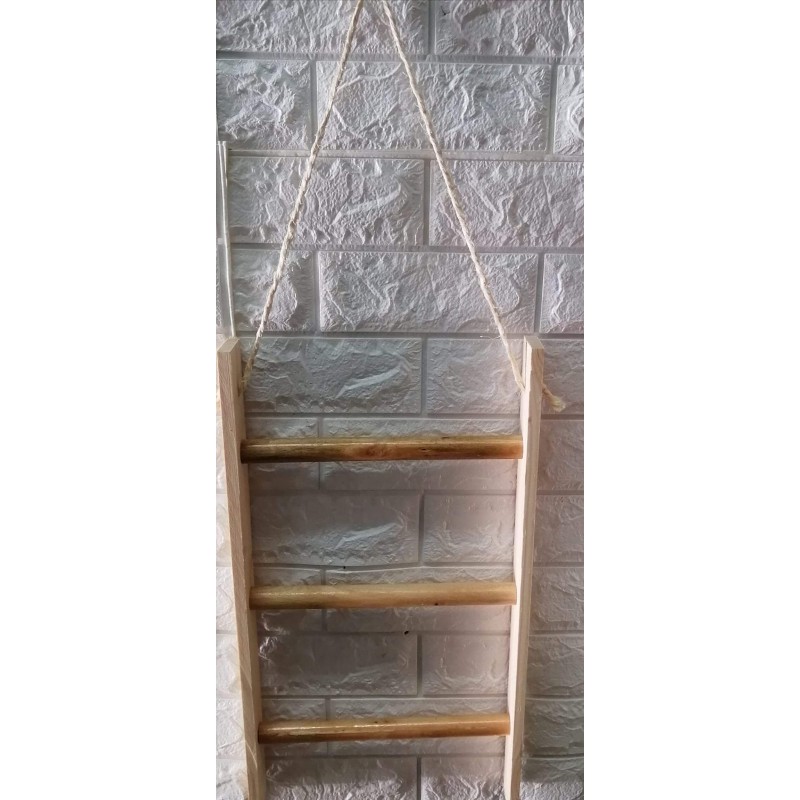 ⁦سلم بشاكير خشب 3 درجات⁩ - الصورة ⁦1⁩