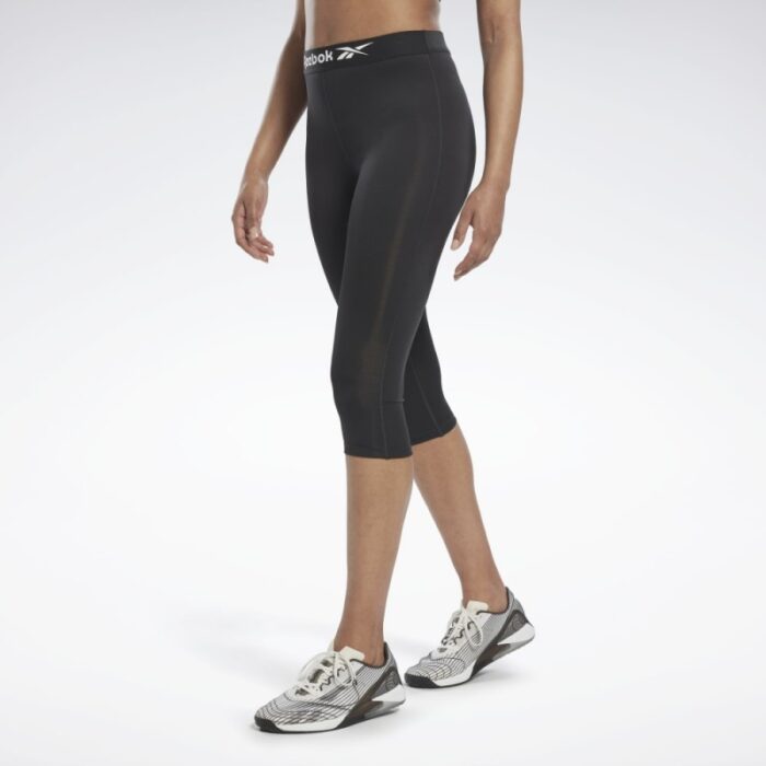 ⁦Reebok‏ Workout Ready Basic Capri Tights⁩ - الصورة ⁦2⁩