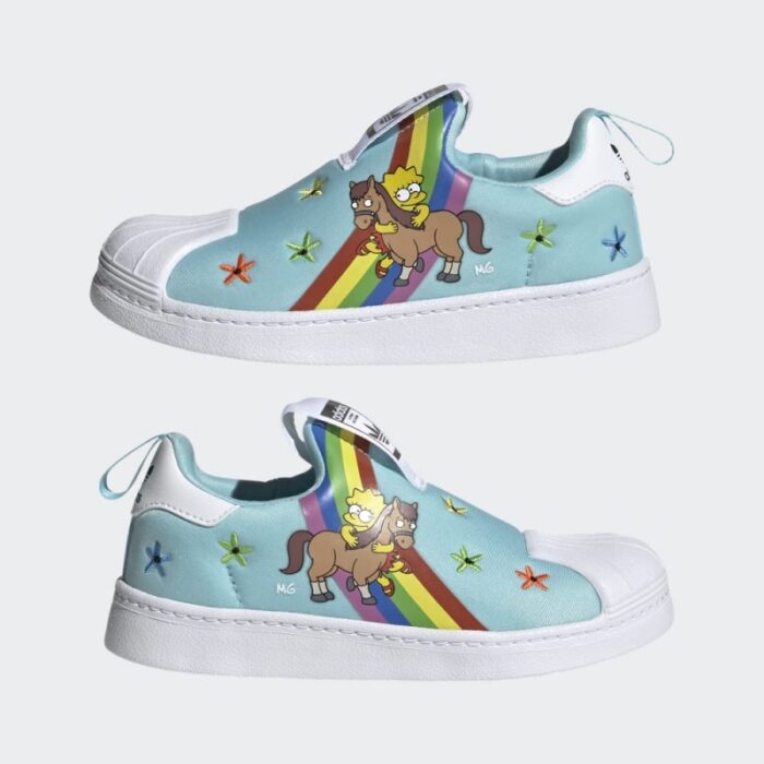 ⁦adidas Unisex Kids' Superstar 360 Shoes- حذاء اديداس سوبر ستار 360 للأطفال لون أزرق⁩ - الصورة ⁦2⁩