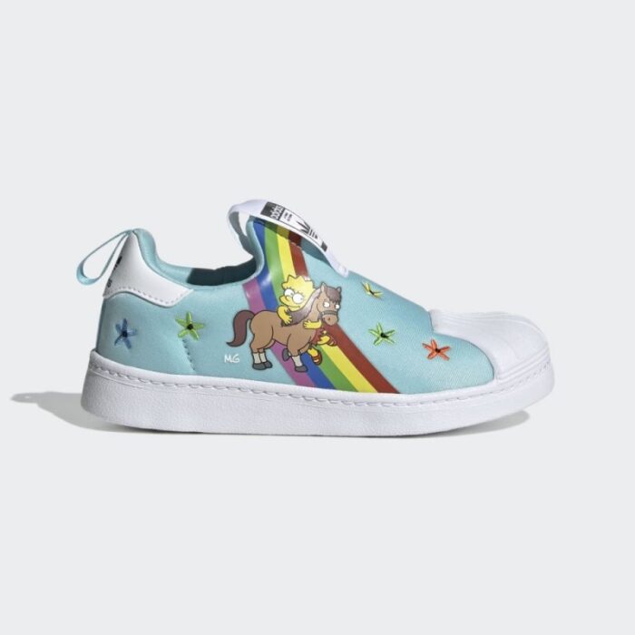 ⁦adidas Unisex Kids' Superstar 360 Shoes- حذاء اديداس سوبر ستار 360 للأطفال لون أزرق⁩ - الصورة ⁦3⁩