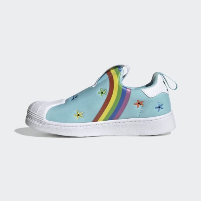 ⁦adidas Unisex Kids' Superstar 360 Shoes- حذاء اديداس سوبر ستار 360 للأطفال لون أزرق⁩ - الصورة ⁦7⁩