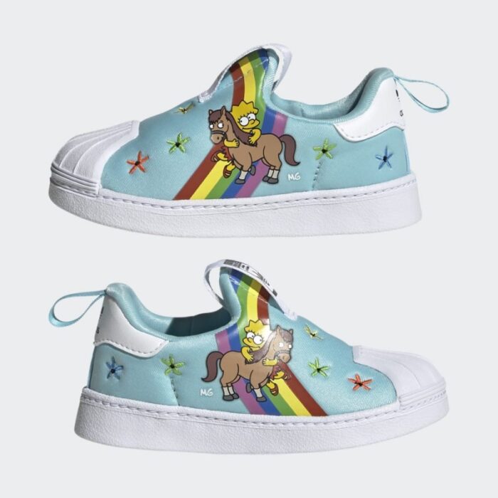 ⁦adidas Unisex Kids' Superstar 360 Shoes- حذاء اديداس سوبر ستار 360 للأطفال لون أزرق⁩ - الصورة ⁦2⁩