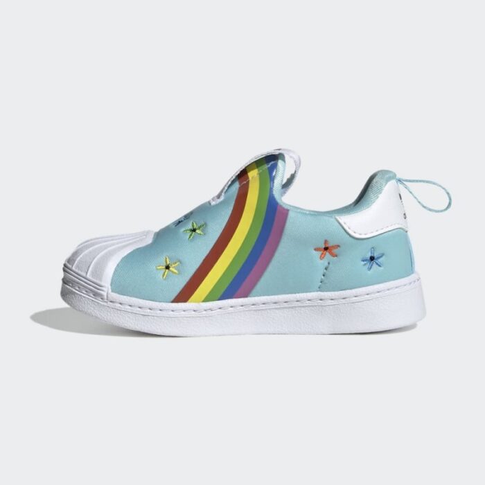 ⁦adidas Unisex Kids' Superstar 360 Shoes- حذاء اديداس سوبر ستار 360 للأطفال لون أزرق⁩ - الصورة ⁦7⁩