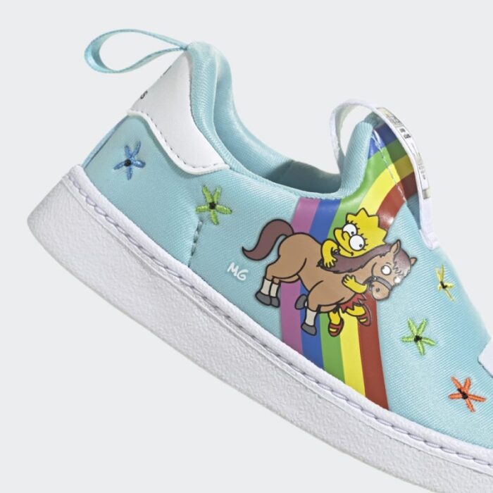 ⁦adidas Unisex Kids' Superstar 360 Shoes- حذاء اديداس سوبر ستار 360 للأطفال لون أزرق⁩ - الصورة ⁦10⁩