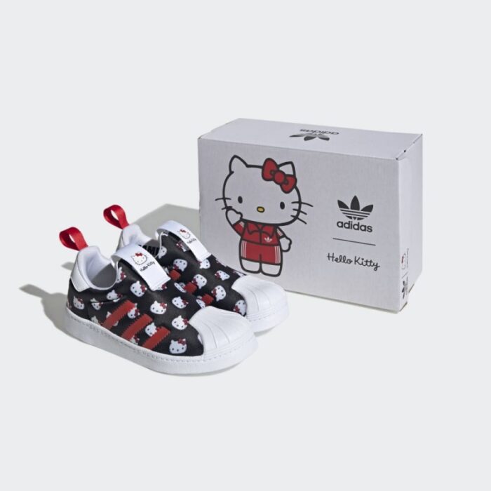 10313526_67db5c9a88f01 adidas Kids' Hello Kitty Superstar 360 Shoes - White- حذاء اديداس هالو كيتي سوبر ستار 360 للأطفال لون أبيض - الصورة 1