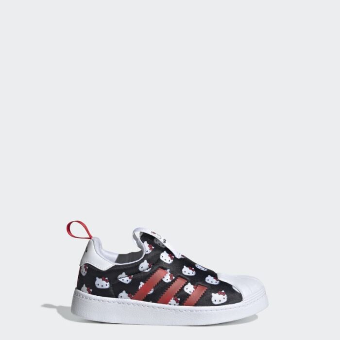 ⁦adidas Kids' Hello Kitty Superstar 360 Shoes - White- حذاء اديداس هالو كيتي سوبر ستار 360 للأطفال لون أبيض⁩ - الصورة ⁦4⁩