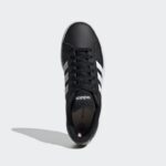 ⁦adidas Mens' Grand Court TD Lifestyle Court Casual Shoes- حذاء اديداس جراند كورت تي دي لايف ستايل كورت للرجال لون أسود ونعل أبيض⁩ - الصورة ⁦3⁩