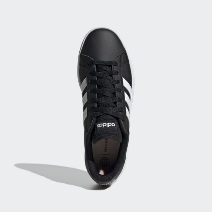 ⁦adidas Mens' Grand Court TD Lifestyle Court Casual Shoes- حذاء اديداس جراند كورت تي دي لايف ستايل كورت للرجال لون أسود ونعل أبيض⁩ - الصورة ⁦3⁩