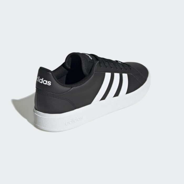 ⁦adidas Mens' Grand Court TD Lifestyle Court Casual Shoes- حذاء اديداس جراند كورت تي دي لايف ستايل كورت للرجال لون أسود ونعل أبيض⁩ - الصورة ⁦7⁩