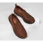 ⁦Skechers Men's Relaxed Fit: Harper - Forde Shoes حذاء سكيتشرز ريلاكس فيت هاربر للرجال لون عسلي⁩ - الصورة ⁦2⁩