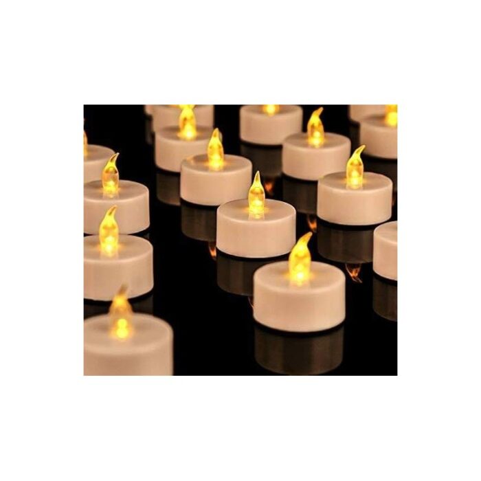 ⁦شموع ليد قطعة واحدة غير معطرة دائرية حجم صغير⁩ - الصورة ⁦1⁩