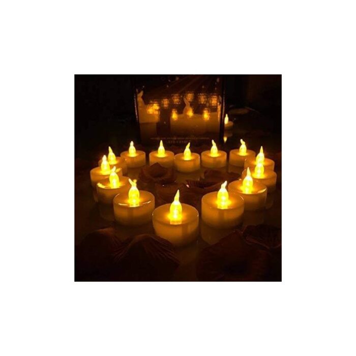 ⁦شموع ليد قطعة واحدة غير معطرة دائرية حجم صغير⁩ - الصورة ⁦2⁩