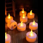 ⁦شموع ليد قطعة واحدة غير معطرة دائرية حجم صغير⁩ - الصورة ⁦4⁩