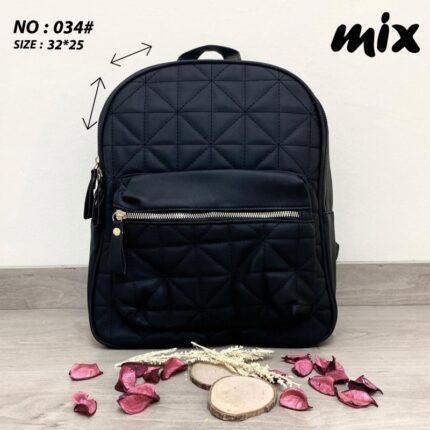 شنتة ظهر ستاتية لون أسود