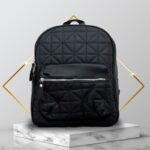 ⁦شنتة ظهر ستاتية لون أسود⁩ - الصورة ⁦2⁩