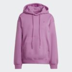 ⁦كنزة ادي كلر اوفرسيز هودي من اديداس للنساء لون زهري Adidas ADICOLOR OVERSIZE HOODIE⁩ - الصورة ⁦2⁩