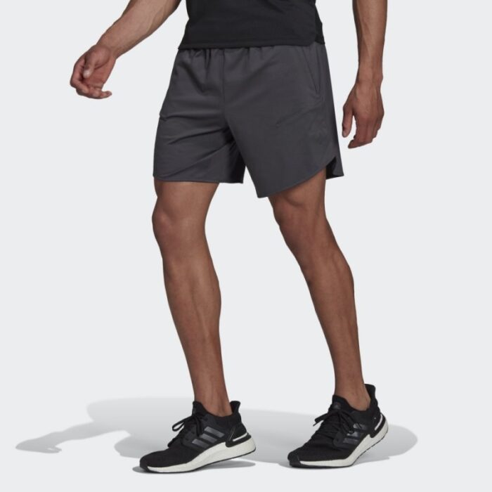 ⁦adidas Designed 4 Training HEAT.RDY HIIT Shorts - Grey⁩ - الصورة ⁦3⁩