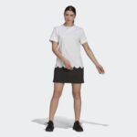 ⁦فستان نمط تيشيرت بشعار الماركة من اديداس للنساء لون أبيض وأسود Adidas Women's Sportswear Marimekko Dress⁩ - الصورة ⁦4⁩