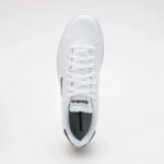 ⁦Reebok Unisex Royal Complete Sport Shoes- حذاء ريبوك رويال كومبليت للجنسين لون أبيض وأسود ونعل أبيض⁩ - الصورة ⁦8⁩