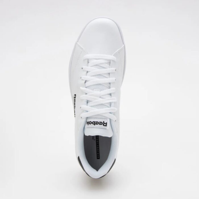 ⁦Reebok Unisex Royal Complete Sport Shoes- حذاء ريبوك رويال كومبليت للجنسين لون أبيض وأسود ونعل أبيض⁩ - الصورة ⁦8⁩