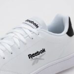 ⁦Reebok Unisex Royal Complete Sport Shoes- حذاء ريبوك رويال كومبليت للجنسين لون أبيض وأسود ونعل أبيض⁩ - الصورة ⁦12⁩