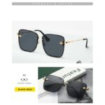 نظارة نحلة نسائية مربعة أسود