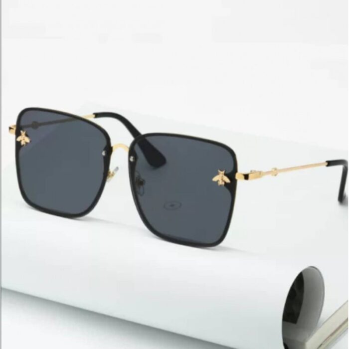 ⁦نظارة نحلة نسائية مربعة أسود⁩ - الصورة ⁦2⁩