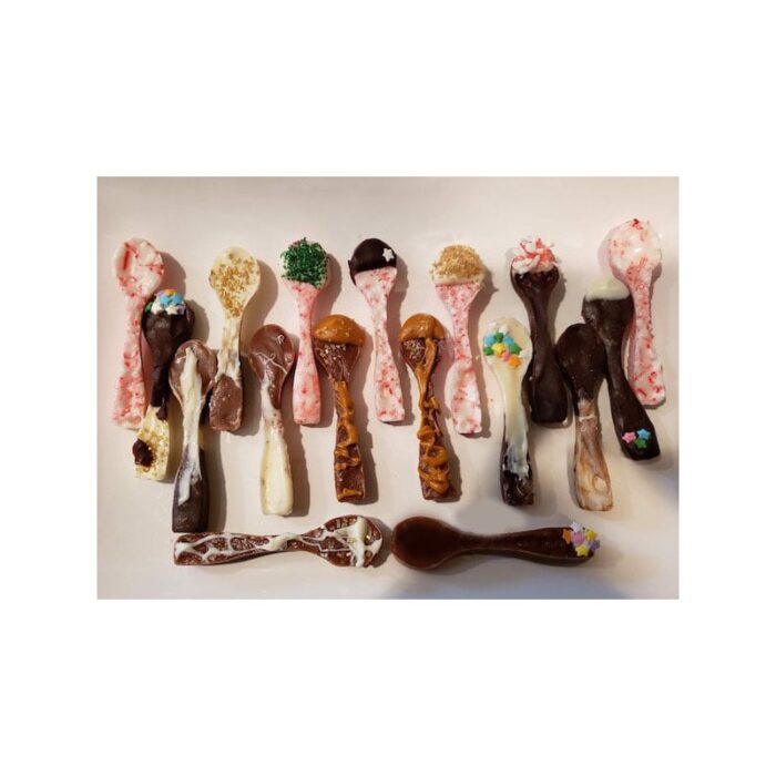 ⁦قالب شوكولاتة سيليكون شكل المعلقة (6 خانات)⁩ - الصورة ⁦2⁩