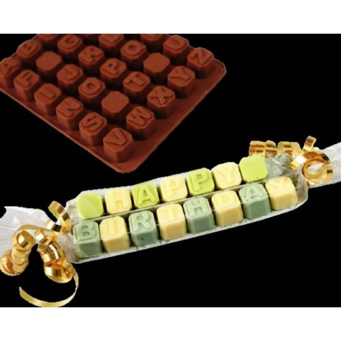 ⁦قالب شوكولاتة سيليكون أحرف مكعبات⁩ - الصورة ⁦6⁩