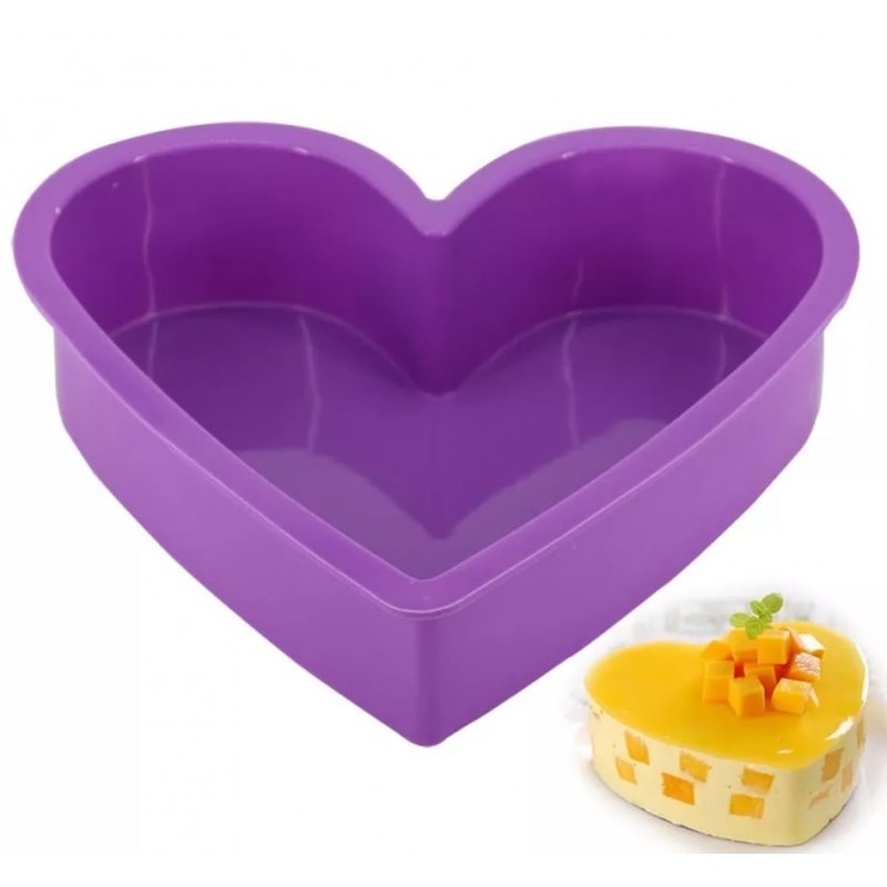 ⁦قالب كيك سيليكون شكل القلب⁩ - الصورة ⁦1⁩