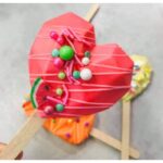 ⁦قالب بوظة سيليكون 2 خانة شكل القلب الماسي⁩ - الصورة ⁦2⁩