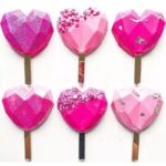 ⁦قالب بوظة سيليكون 2 خانة شكل القلب الماسي⁩ - الصورة ⁦5⁩