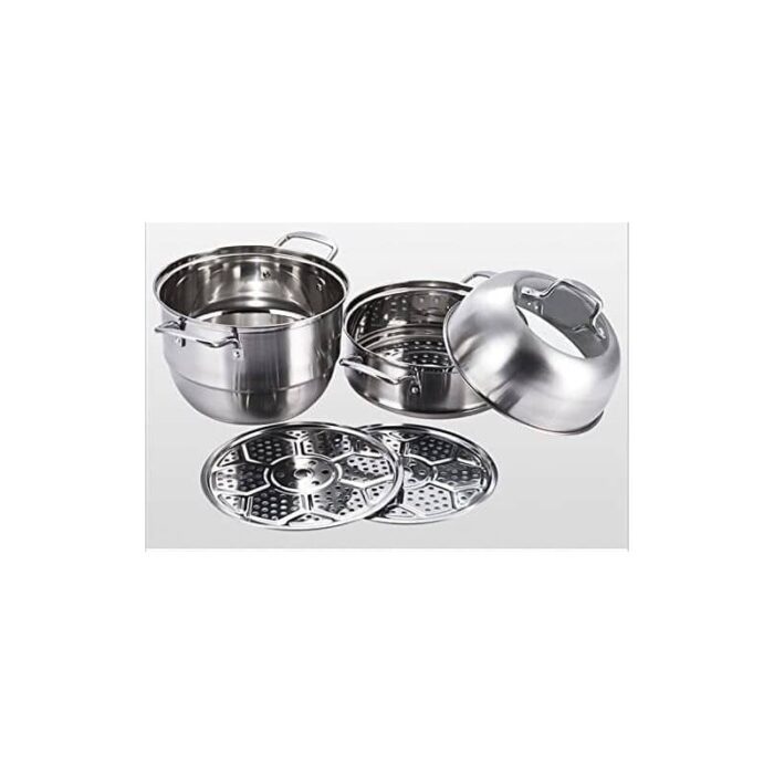 ⁦طنجرة 3 طبقات للطبخ عالبخار⁩ - الصورة ⁦3⁩