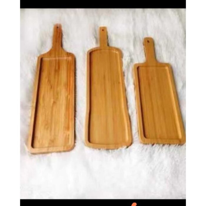 ⁦طقم صحون خشب بامبوق 3قطع⁩ - الصورة ⁦1⁩
